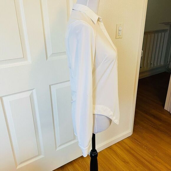 Lululemon Urbanite Button Down Shirt Ivory White Size 4 - Picture 4 of 12